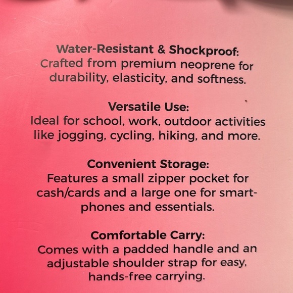 Tumbler Holder,crossbody/shoulder,zip pockets, water resistant/shockproof - Picture 5 of 11